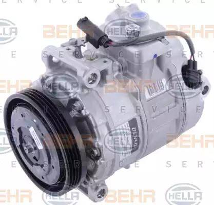 HELLA 8FK 351 340-491 - Компрессор кондиционера autospares.lv