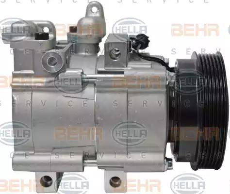 HELLA 8FK 351 340-411 - Компрессор кондиционера autospares.lv