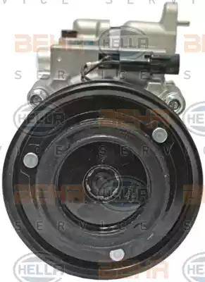 HELLA 8FK 351 340-411 - Компрессор кондиционера autospares.lv