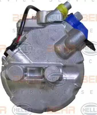 HELLA 8FK 351 340-471 - Компрессор кондиционера autospares.lv