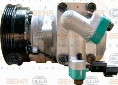 HELLA 8FK 351 340-141 - Компрессор кондиционера autospares.lv