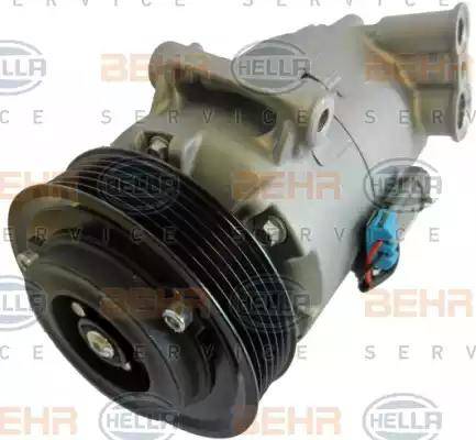 HELLA 8FK 351 340-871 - Компрессор кондиционера autospares.lv