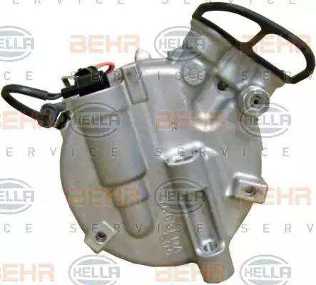 HELLA 8FK 351 340-321 - Компрессор кондиционера autospares.lv