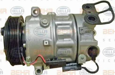 HELLA 8FK 351 340-321 - Компрессор кондиционера autospares.lv