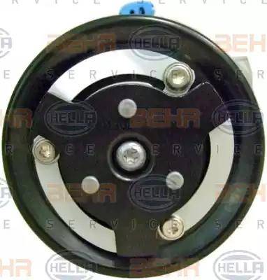 HELLA 8FK 351 340-371 - Компрессор кондиционера autospares.lv