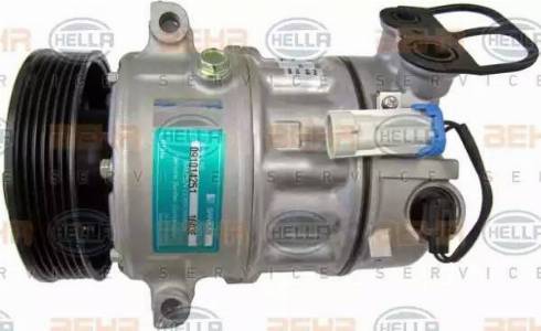 HELLA 8FK 351 340-291 - Компрессор кондиционера autospares.lv