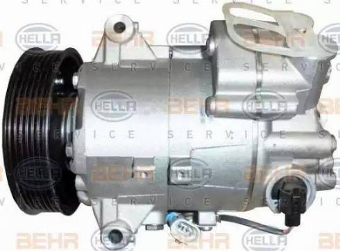 HELLA 8FK 351 340-251 - Компрессор кондиционера autospares.lv