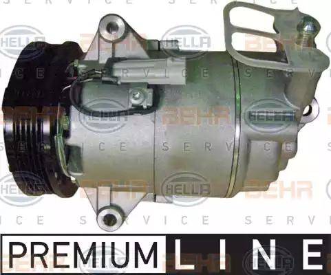 HELLA 8FK 351 340-231 - Компрессор кондиционера autospares.lv