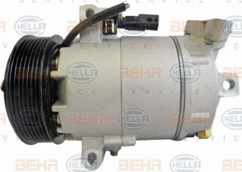 HELLA 8FK 351 340-701 - Компрессор кондиционера autospares.lv