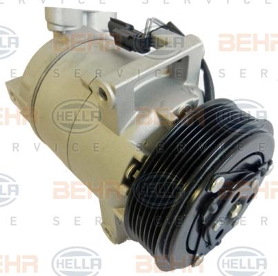 HELLA 8FK 351 340-701 - Компрессор кондиционера autospares.lv