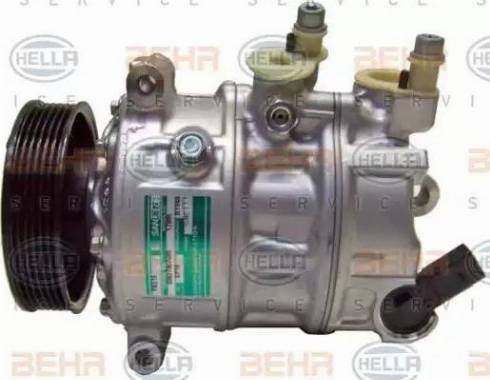 HELLA 8FK 351 341-091 - Компрессор кондиционера autospares.lv