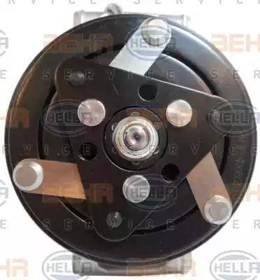 HELLA 8FK 351 341-081 - Компрессор кондиционера autospares.lv