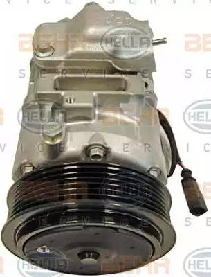 HELLA 8FK 351 316-991 - Компрессор кондиционера autospares.lv