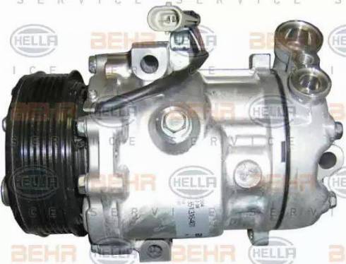 HELLA 8FK 351 316-401 - Компрессор кондиционера autospares.lv