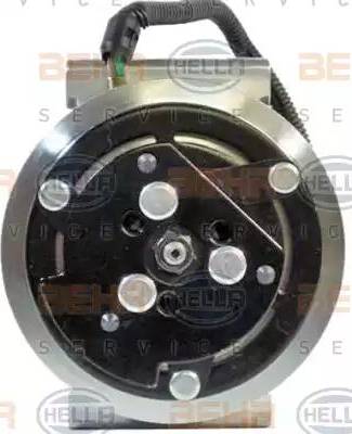 HELLA 8FK 351 316-511 - Компрессор кондиционера autospares.lv