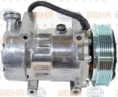 HELLA 8FK 351 316-511 - Компрессор кондиционера autospares.lv