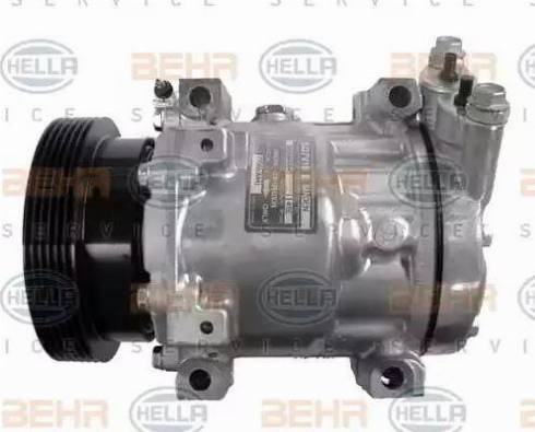 HELLA 8FK 351 316-151 - Компрессор кондиционера autospares.lv