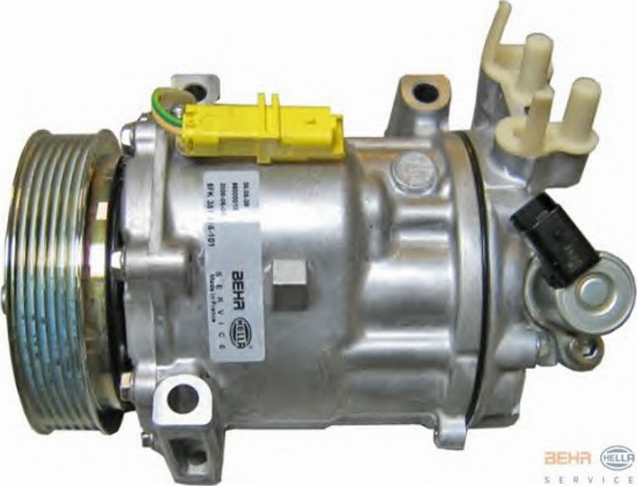 HELLA 8FK351316101 - Компрессор кондиционера autospares.lv