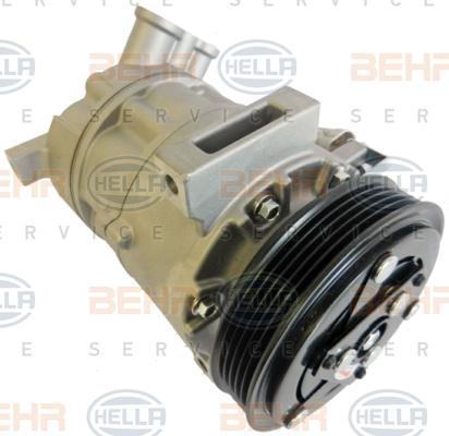 HELLA 8FK 351 316-861 - Компрессор кондиционера autospares.lv