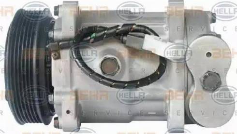 HELLA 8FK 351 316-821 - Компрессор кондиционера autospares.lv