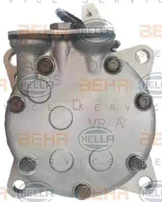 HELLA 8FK 351 316-821 - Компрессор кондиционера autospares.lv