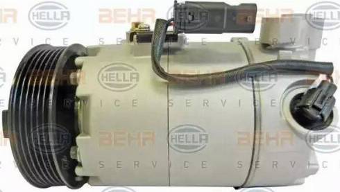 HELLA 8FK 351 339-731 - Компрессор кондиционера autospares.lv