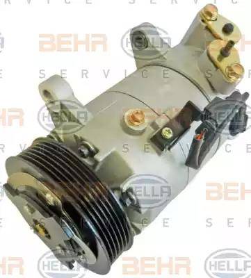 HELLA 8FK 351 339-731 - Компрессор кондиционера autospares.lv