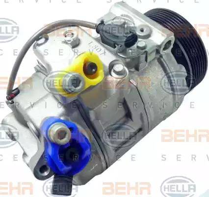 HELLA 8FK 351 334-461 - Компрессор кондиционера autospares.lv