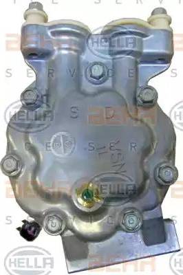 HELLA 8FK 351 334-411 - Компрессор кондиционера autospares.lv