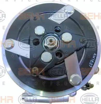 HELLA 8FK 351 334-411 - Компрессор кондиционера autospares.lv