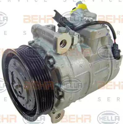 HELLA 8FK 351 334-481 - Компрессор кондиционера autospares.lv