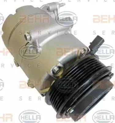 HELLA 8FK 351 334-571 - Компрессор кондиционера autospares.lv