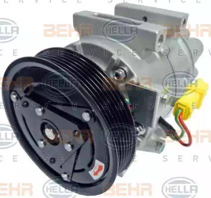 HELLA 8FK 351 334-691 - Компрессор кондиционера autospares.lv