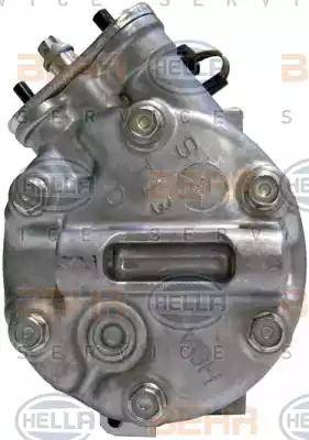 HELLA 8FK 351 334-141 - Компрессор кондиционера autospares.lv