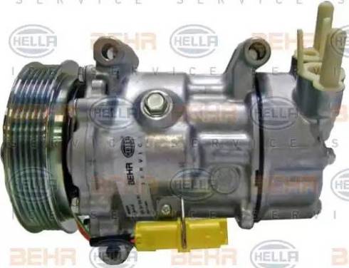 HELLA 8FK 351 334-161 - Компрессор кондиционера autospares.lv