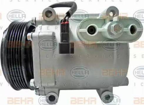 HELLA 8FK 351 334-841 - Компрессор кондиционера autospares.lv