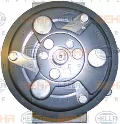 HELLA 8FK 351 334-301 - Компрессор кондиционера autospares.lv