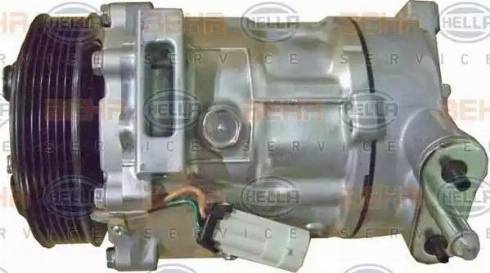 HELLA 8FK 351 334-311 - Компрессор кондиционера autospares.lv