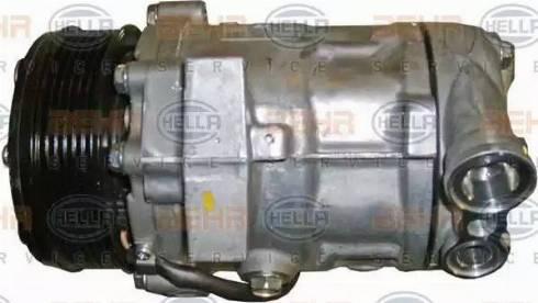 HELLA 8FK 351 334-321 - Компрессор кондиционера autospares.lv