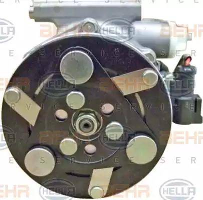 HELLA 8FK 351 334-211 - Компрессор кондиционера autospares.lv