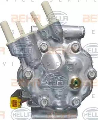 HELLA 8FK 351 322-401 - Компрессор кондиционера autospares.lv