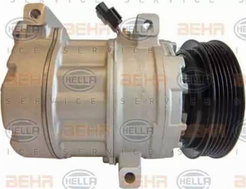 HELLA 8FK 351 322-651 - Компрессор кондиционера autospares.lv