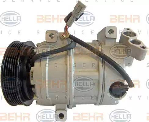 HELLA 8FK 351 322-651 - Компрессор кондиционера autospares.lv