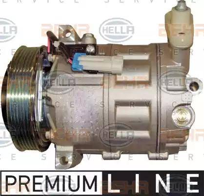 HELLA 8FK 351 322-051 - Компрессор кондиционера autospares.lv