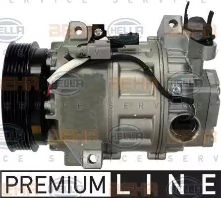 HELLA 8FK 351 322-151 - Компрессор кондиционера autospares.lv