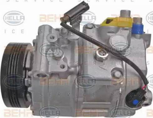 HELLA 8FK 351 322-751 - Компрессор кондиционера autospares.lv