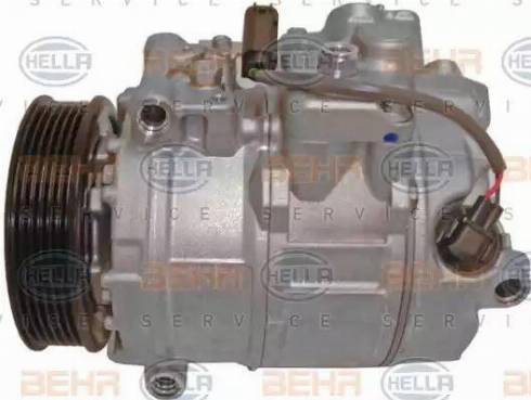 HELLA 8FK 351 322-761 - Компрессор кондиционера autospares.lv