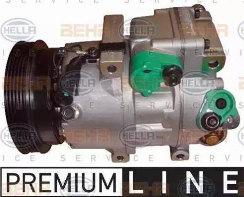 HELLA 8FK 351 273-051 - Компрессор кондиционера autospares.lv