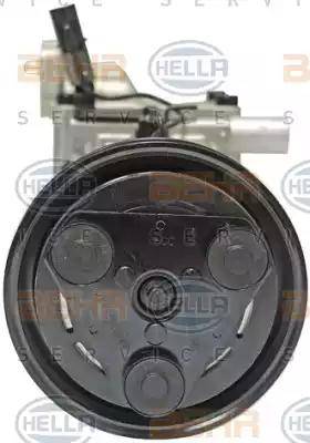 HELLA 8FK 351 273-081 - Компрессор кондиционера autospares.lv