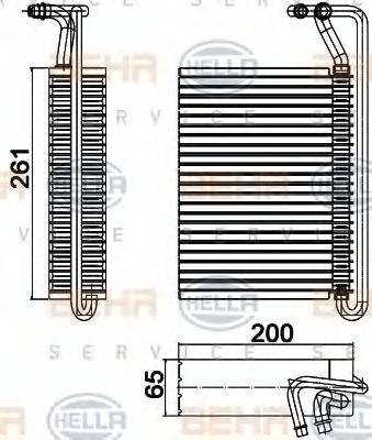 HELLA 8FV 351 330-504 - Испаритель, кондиционер autospares.lv